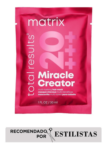 Mascarilla Matrix Tr Miracle Creator, Cofre Con 10 Sachets 