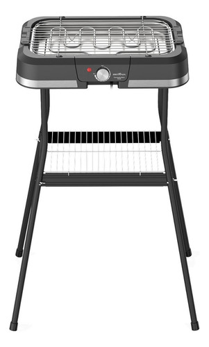 Churrasqueira Elétrica Britânia Bcq90 Com Suporte 1500w Cor Preto