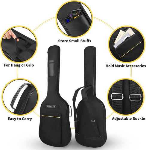 Funda Impermeable Para Bajo Eléctrico Bass Guitar Bag 7mm...