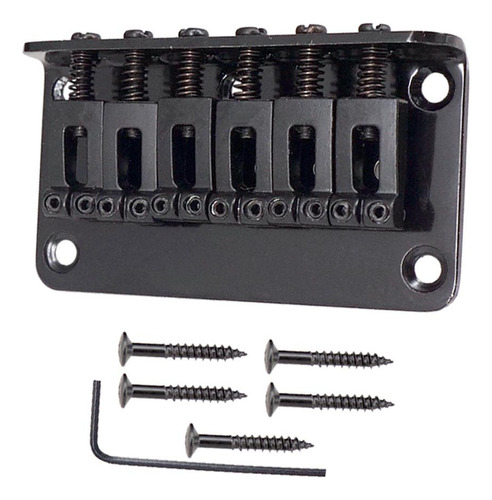 Ponte De Guitarra De Sela De 6 Cordas De 78 Mm Para Preto