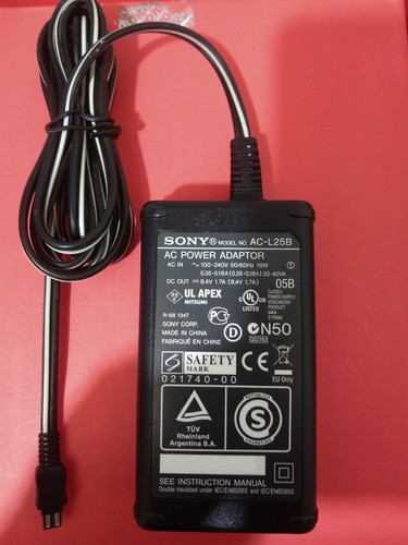 Cargador Sony Ac L25b Para Filmadora Videocamara