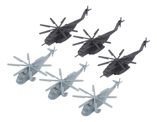 6 Unids Colección Helicóptero Fighter Juguete Con Hélice