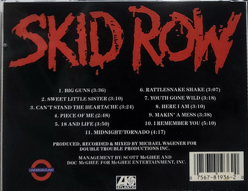 Skid Row Cd Original Novo