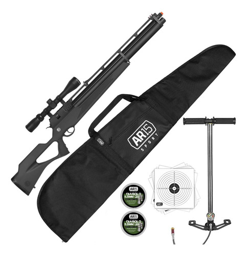 Combo Carabina Rossi R8 Pcp 5.5 + Bomba Manual +luneta +capa