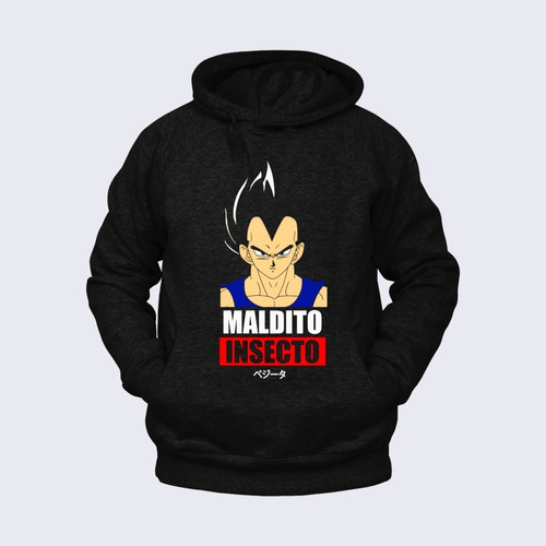 Poleron Dragon Ball Vegeta Insecto Todas Las Tallas