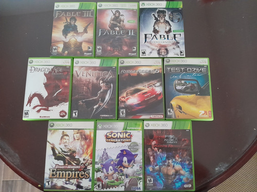 Lote De Juegos De Xbox 360 Sonic, Fable, Ventica Y Mas