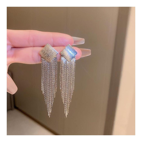 Selovo Pendientes Colgantes Con Flecos Y Cadena De Metal De