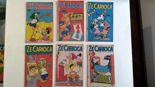 Lote Zé Carioca 6 Números 1141 1171 1181 1185 1241 1249 (Usado)