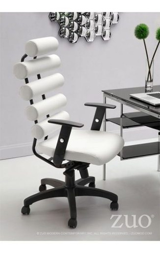 Imagen 5 de 9 de Silla De Oficina Modelo Unico - Blanco Këssa Muebles