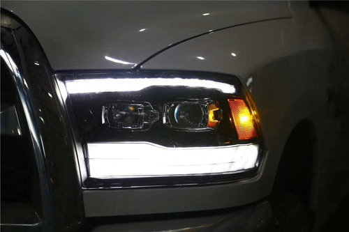 Faro Dodge Ram 2009 Al 2020 Doble Lupas 3  + Led Drl 