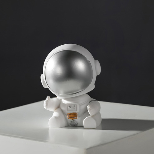 Miniescultura De Astronauta Con El Pulgar Hacia Arriba Para