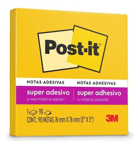 Block Notas Adhesivas Amarillo 3m Post-it Refill Dispensador
