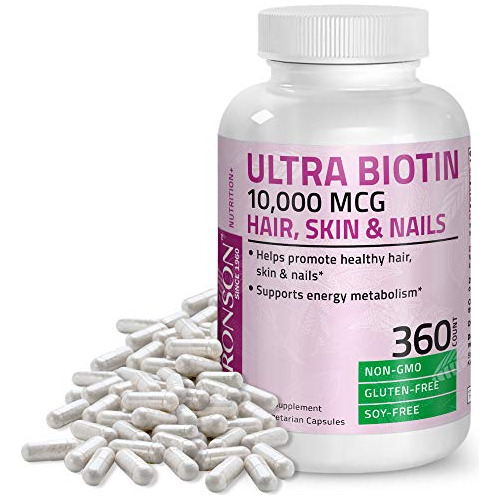 Bronson Ultra Biotina 10,000 Mcg Hair Skin And Nails Ktchu