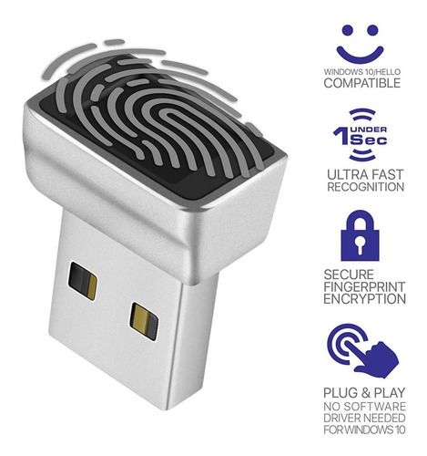 Imagen 6 de 11 de Lector De Huellas Digitales Usb De Seguridad, Iniciar Sesión