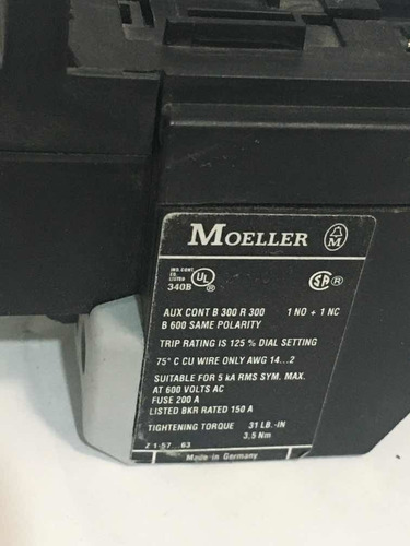 Z1-63 Rele Auxiliar Sobrecarga Térmica50.63a Moeller (Usado)
