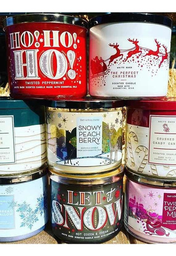 Bath And Body Works Candle 1 Veladora Grande De 3 Mechas