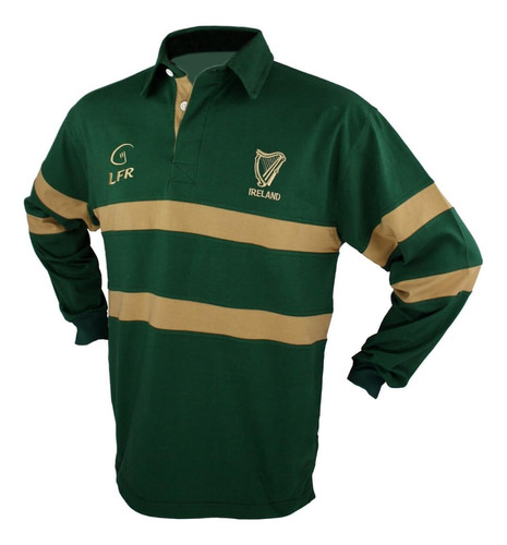 Camiseta De Rugby Con Arpa Irlandesa Para Hombre, Talla Medi