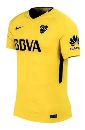 Lugar de nacimiento asistencia Señuelo Camiseta Nike Boca Juniors Amarilla Original Bbva Colección