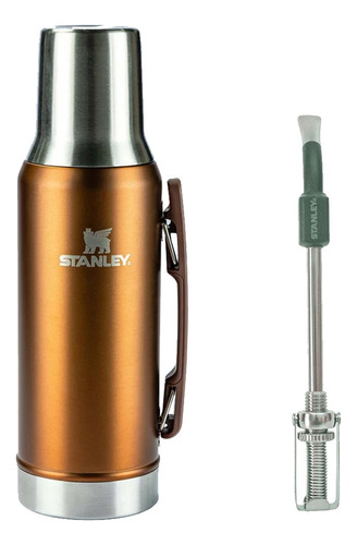 Termo Stanley Original 1,2 Litros Tapa Mate + Bombilla Desa.