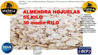 Almendras En Hojuelas Delivery Lima Provincias Bcp Yape Bbva