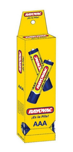 Pila Aaa Carbón Rayovac Tubo × 30 Unidades