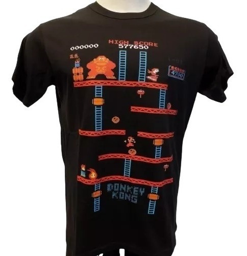 Remera Retro Videos Juegos Donkey Kong Algodon Premium