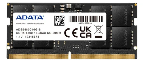 Memoria Adata Sodimm Ddr5 16gb 4800mhz