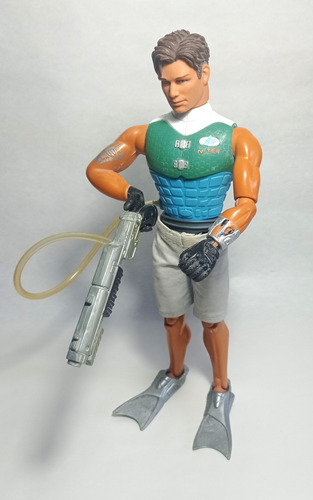 Muñeco Max Steel N-tek - Pistola Agua - Mattel 1998 (Usado)