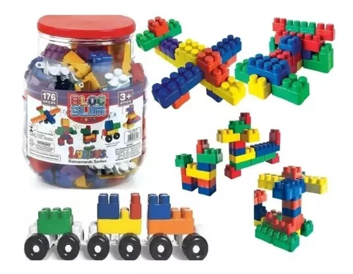 Brinquedo Educativo de Montar Pecinhas Com Cores Sortidas - ShopJJ