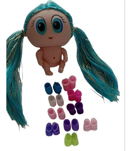 10 Zapatos Para Ksimerito + Muñeca+5 Ropitas Hechas A Mano