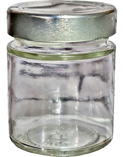 6 Pote Vidro Tampa Alta 156ml Mini Pianezza Sweet Amado