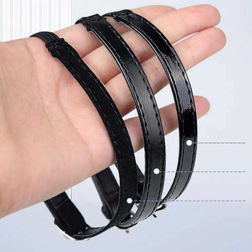 3 Inserciones De Cojines De Talón Para Mujeres Espejo Negro