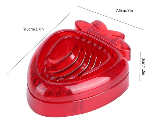 Mini Cortador De Fresas De 2 Piezas De Acero Inoxidable