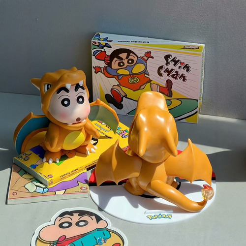 Mz Figura De Anime Crayon Shin-chan Cos Charizard, Modelo