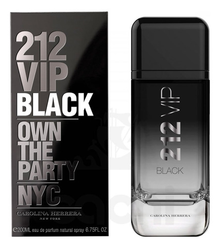Perfume 212 Vip Black Carolina Herrera 200ml For Men