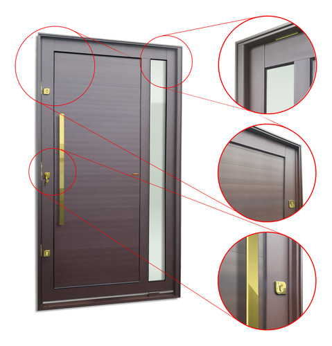 Porta Pivot.visione C/pux.esq.elite Acr Gold 240x130 Brimak