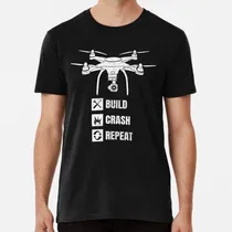 Comprar Remera Quadcopter Fpv Drone Pilot Rc Pilot Funny Build Crash