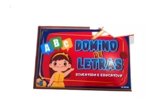 Dominó Letra Inicial Jogo Pedagógico - Regador de Ideias- Jogos