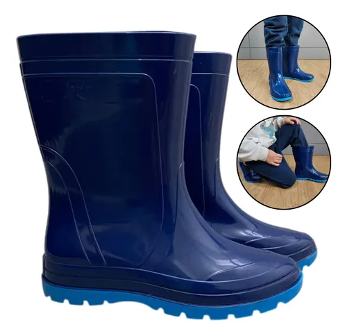 Bota Impermeável Botinha De Borracha Infantil Bota Infantil