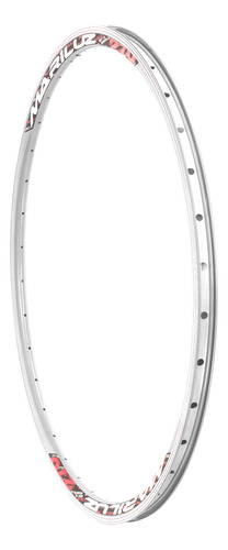 Rin Bicicleta R27 X 1-1/4 X 36h Aluminio Aero Blanco Zla-015