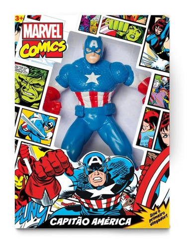 Boneco Capitão America Comics Avengers Vingadores Marvel 