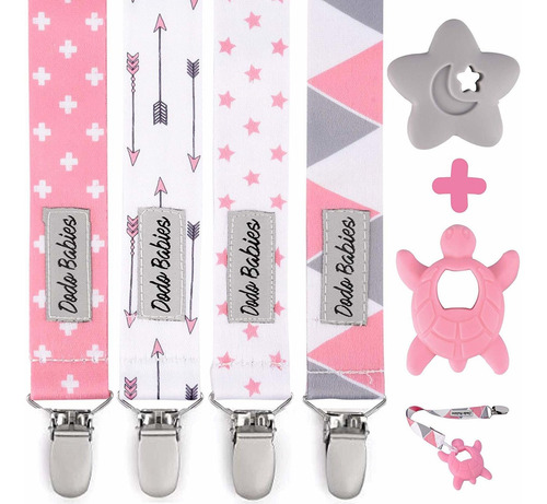 Imagen 1 de 9 de Clip De Chupete De Dodo Babies Pack De Juguetes De M...