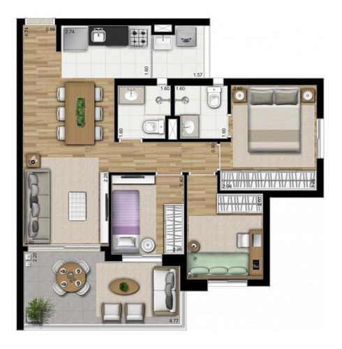 Imagem 13 de 15 de Apartamento Para Venda Em São Paulo, Vila Mariana, 3 Dormitórios, 1 Suíte, 2 Banheiros, 2 Vagas - Dp0005_1-1905780