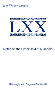 Libro Notes On The Greek Text Of Numbers - Wevers, John W...