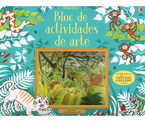 BLOC DE ACTIVIDADES DE ARTE - VARIOS, de Varios. Editorial USBORNE, tapa blanda en español