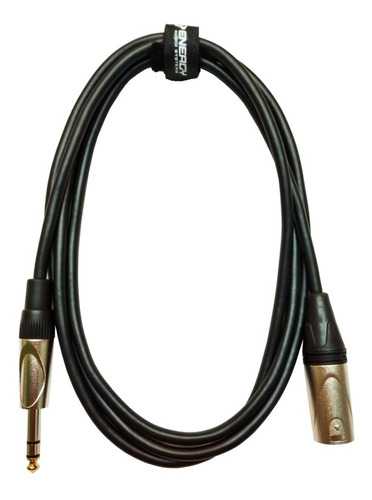 Cable Xlr Macho A Plug Stereo 1/4 2 Metros Energy Audio Pro