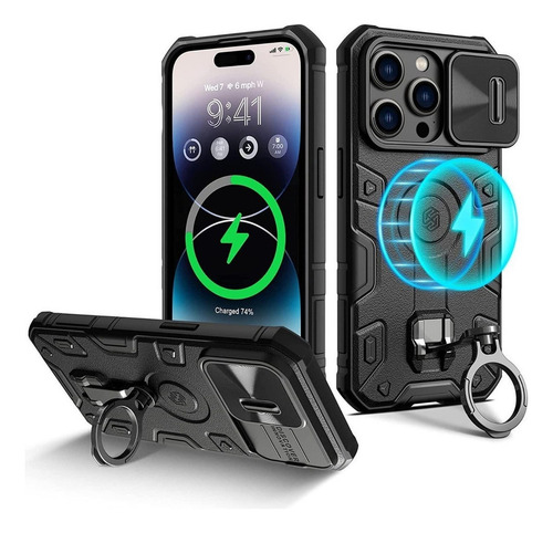 Carcasa Nillkin Camshield Armor Para iPhone 14 / Pro / Max