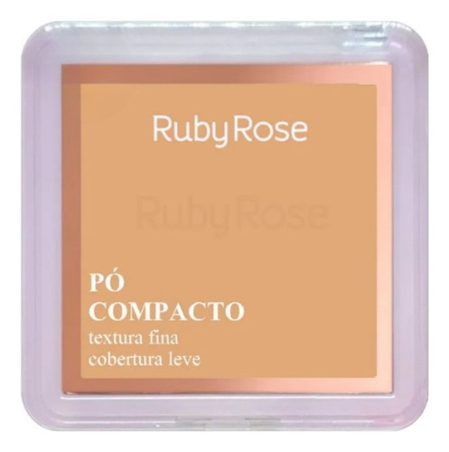 Base de maquiagem em pó Ruby Rose Pó Compacto 648106 Po Compacto Ruby Rose - 7.5g