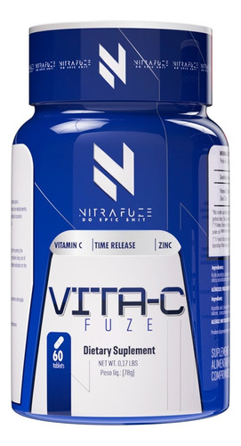 Vita C + Zinco 60tabs Nitra Fuze Under Labz Original