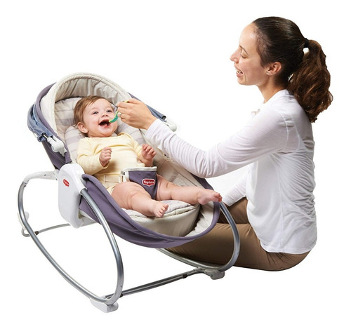 Silla Mecedora Bebe Moises Cuna Como Nueva No Fisher Price